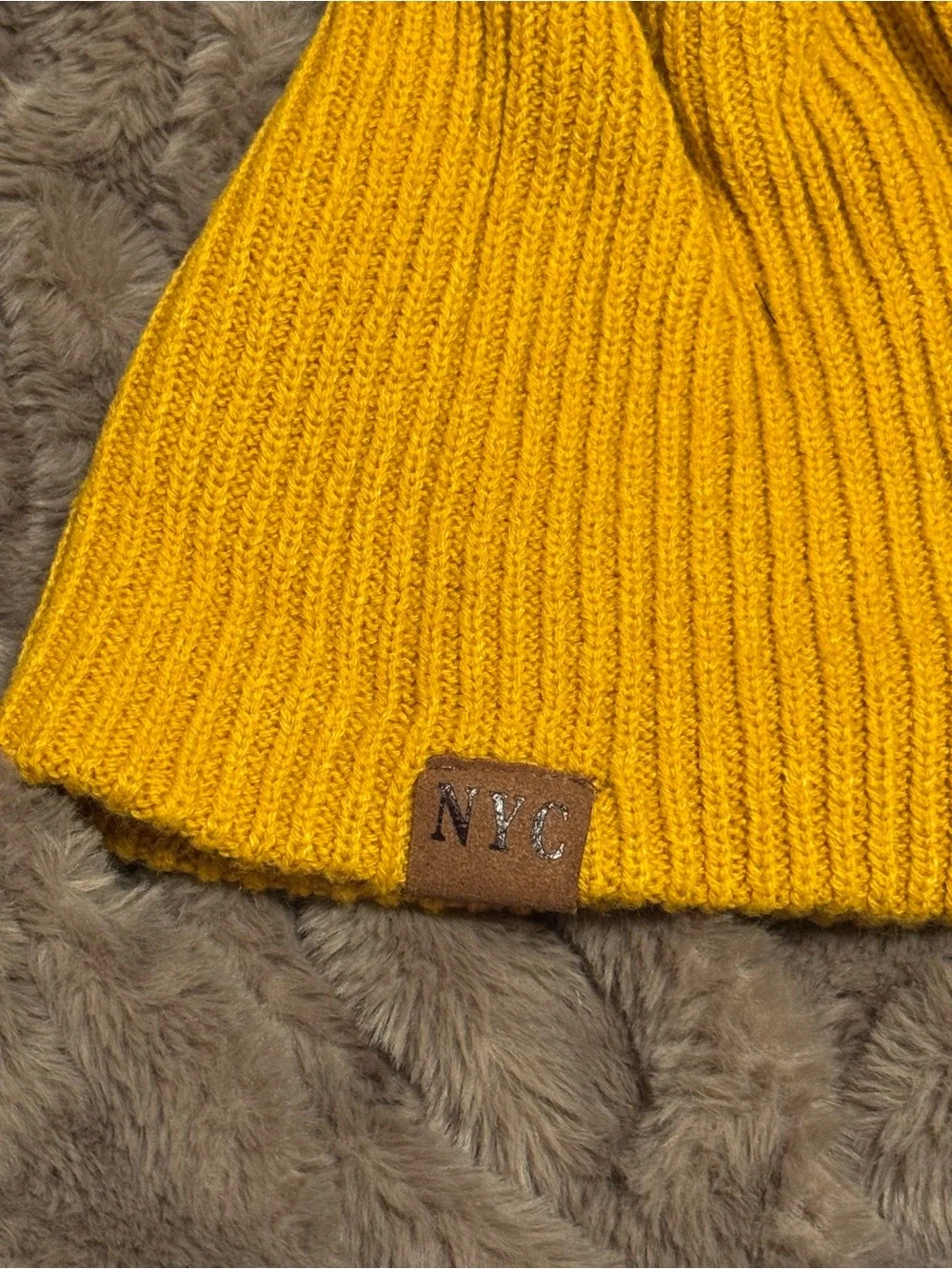 Women’s Mustard Yellow Beanie Hat